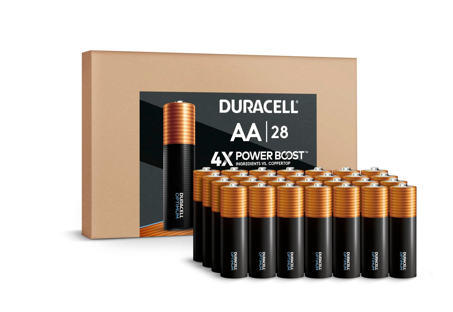 28 Count Duracell AA Batteries with Power Boost