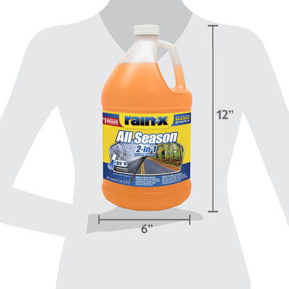 Rain-X 2-in-1 Windshield Washer Fluid - 1 Gallon