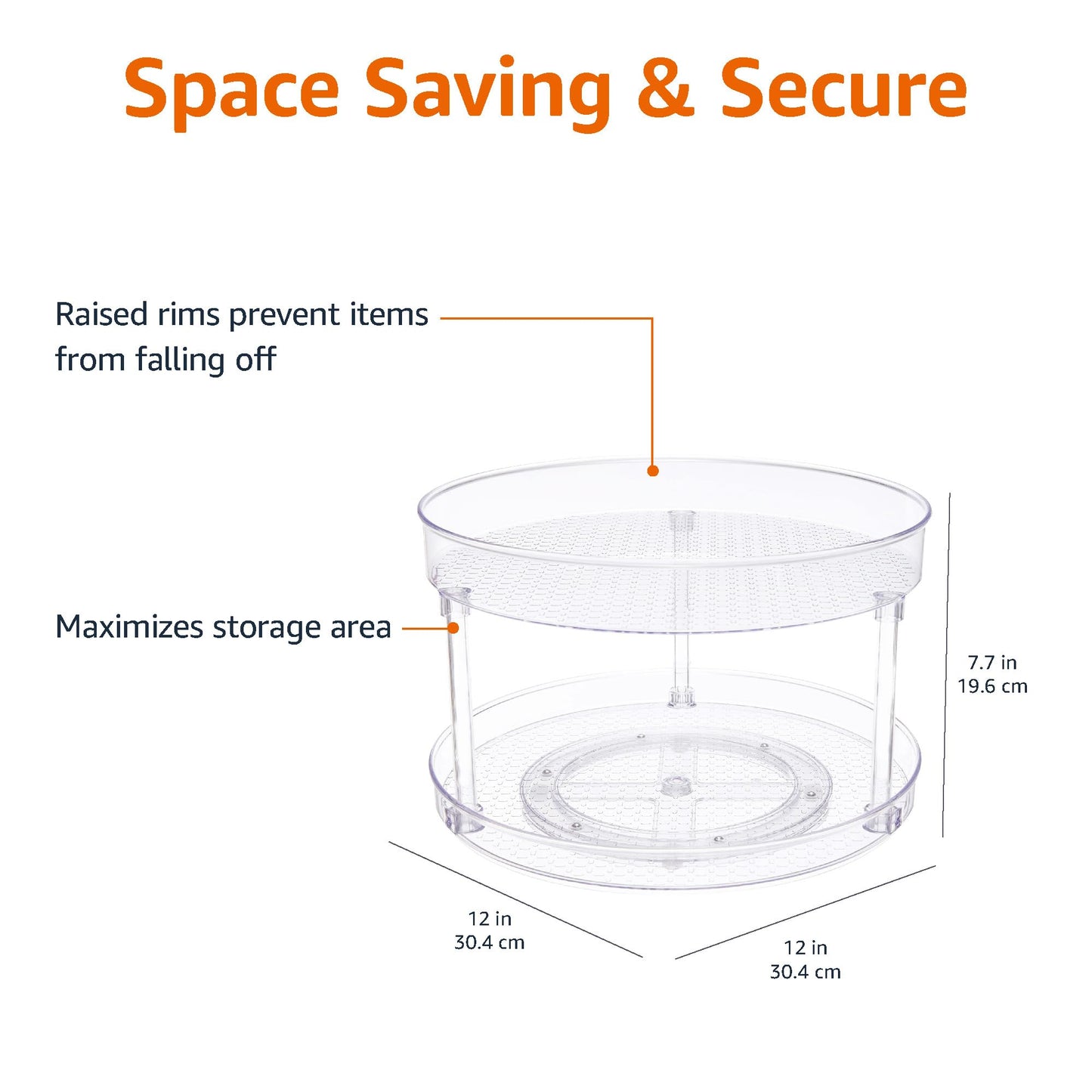 12" Lazy Susan Turntable Organizer by Amazon Basics