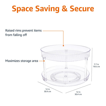 12" Lazy Susan Turntable Organizer by Amazon Basics