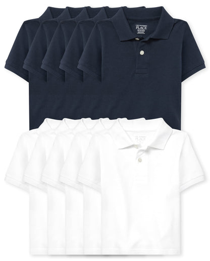 The Children's Place Baby Boys Polo 10-Pack
