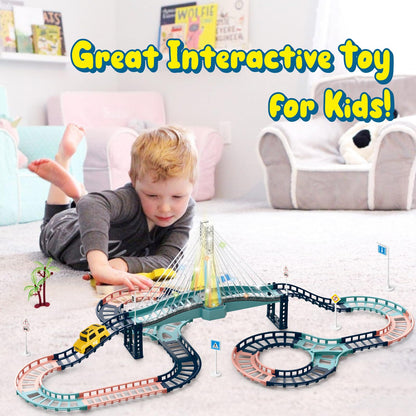 PIXATA Electric Slot Car Track Set for Kids