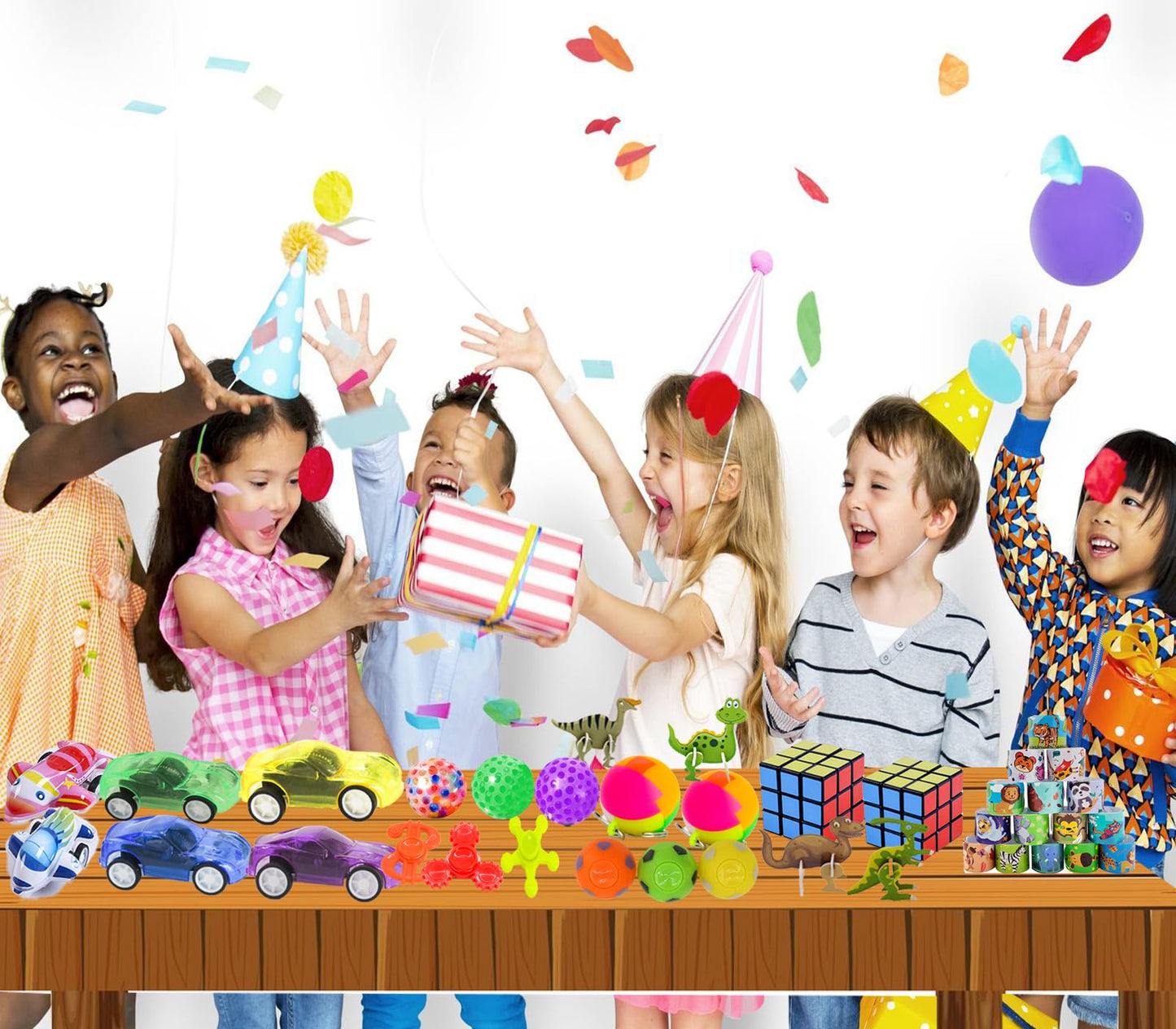 PongPengfir 120pcs Party Favors for kids, Goodie Bag Stuffers for Kids Treasure Box Prizes Figette Toys Pinata Stocking Stufferr Birthday Party Supplies for Kids 4-8-12