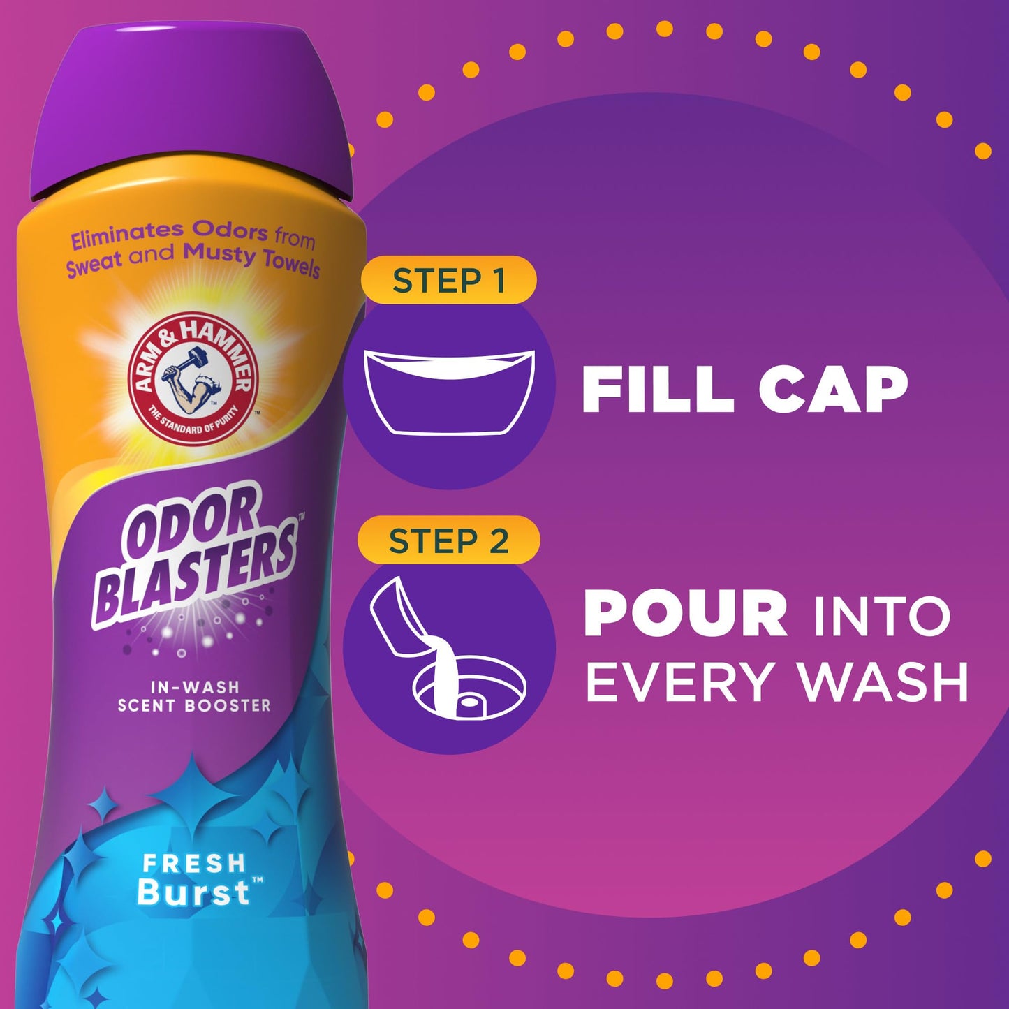 4 Pack Arm & Hammer Scent Booster Fresh Burst