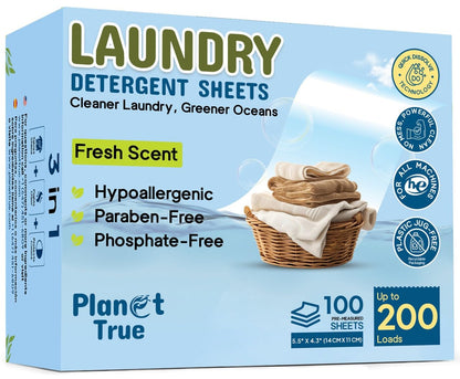 Eco-Friendly Laundry Detergent Sheets – 200 Loads