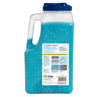 Safe Thaw Concrete Safe 100% Salt Free, Pet Safe Snow & Ice Melter, Industrial Strength, Chloride-Free and Traction Agent. Use on Asphalt, Roofs & On Any Surface, 10 Pound Jug