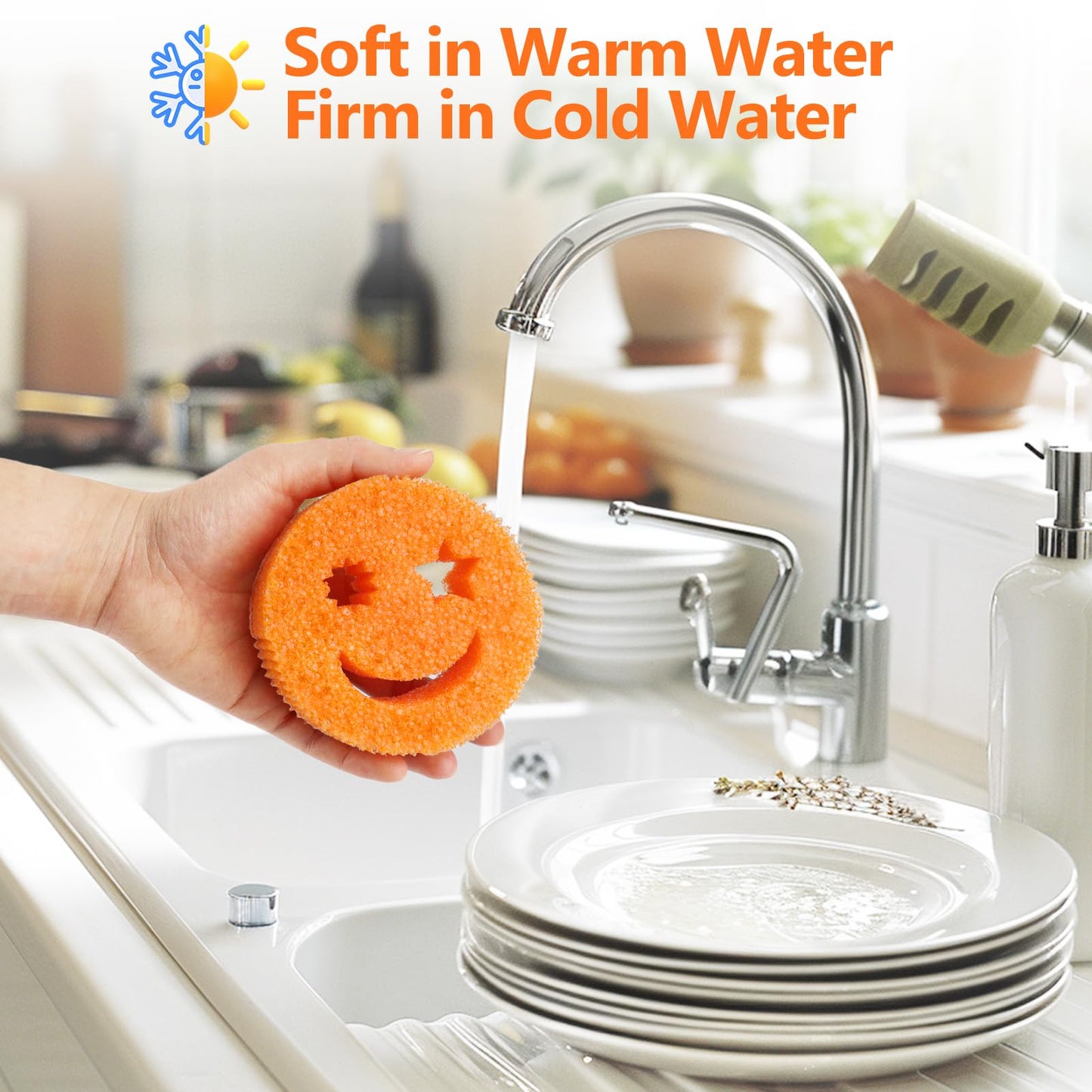 6 PCS Scratch-Free Kitchen Sponges