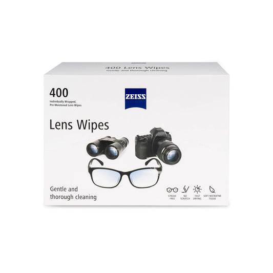 400 ZEISS Pre-Moistened Alcohol Wipes for Glasses