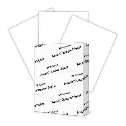 Accent Opaque White 8.5” x 11” Cardstock Paper, 80lb, 216gsm – 250 Sheets (1 Ream) – Premium Smooth Heavy Cardstock, Printer Paper for Invitations, Cards, Menus, Business Cards – 131482R