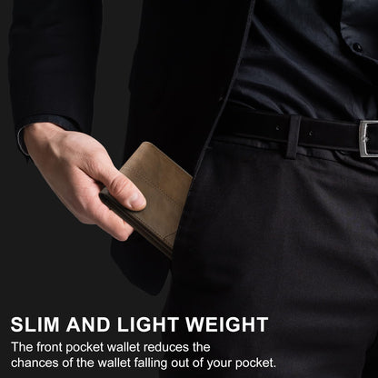 Furid Slim RFID Leather Card Wallet for Men