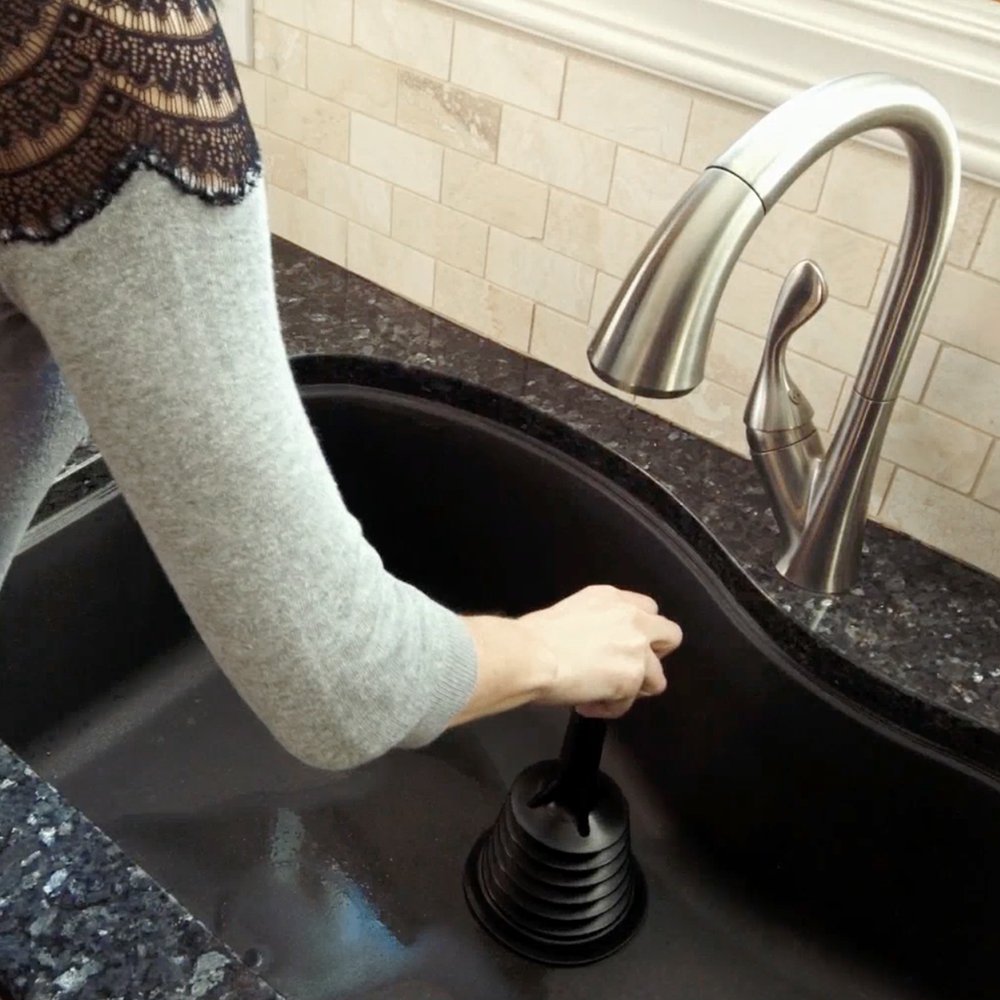 Plumb Craft Mini Powerful Home Plunger, Black