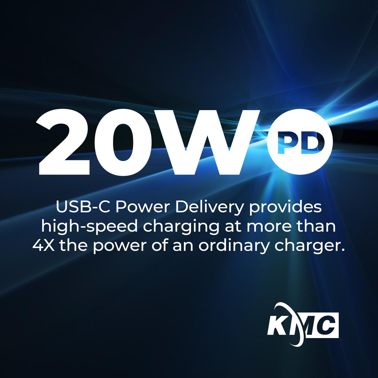 KMC USB-C Surge Protector with 6 Outlets