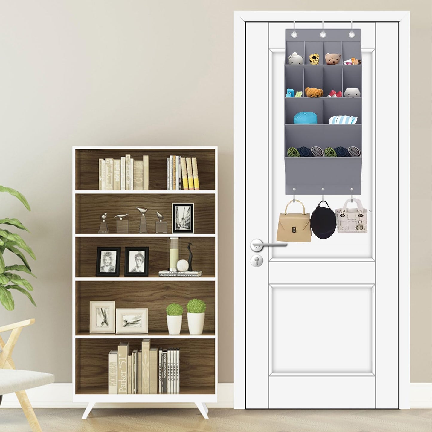 Over the Door Shoe Organizer with 11 Pockets