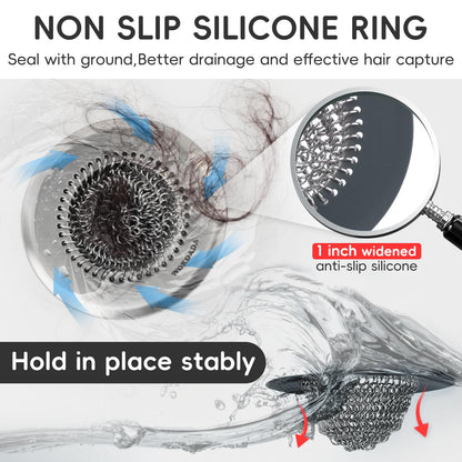 304 Stainless Steel Bathtub Drain Hair Catcher