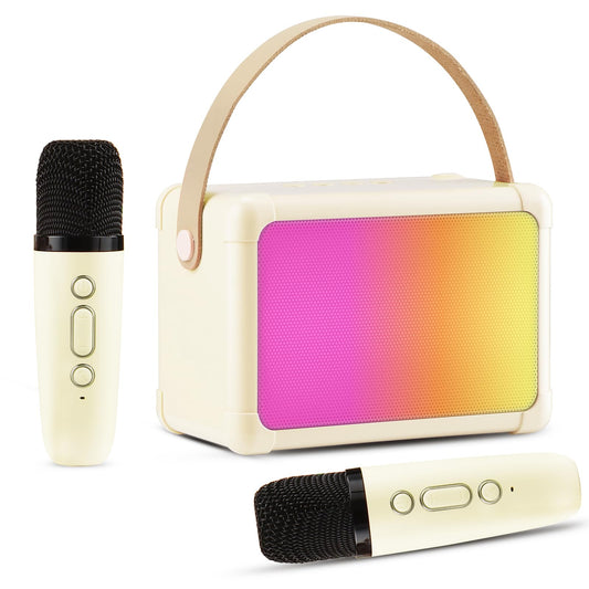 Giecy Portable Bluetooth Karaoke Machine with Mics