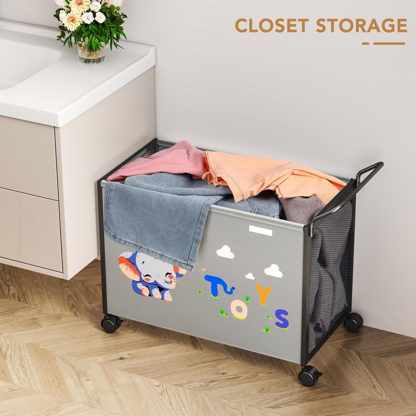 BBLIKE Large Toy Storage Chest on Wheels