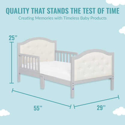 Dream On Me Zinnia Toddler Bed in Grey