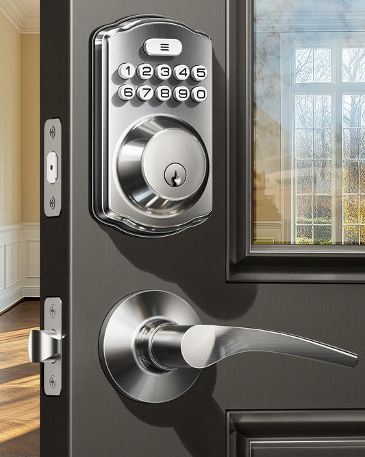 Veise Keyless Electronic Door Lock with Handles