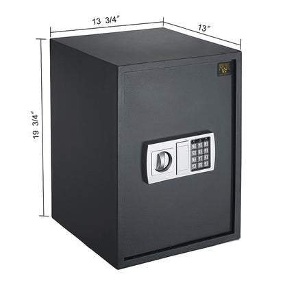 Compact Steel Safe Box for Money and Jewelry