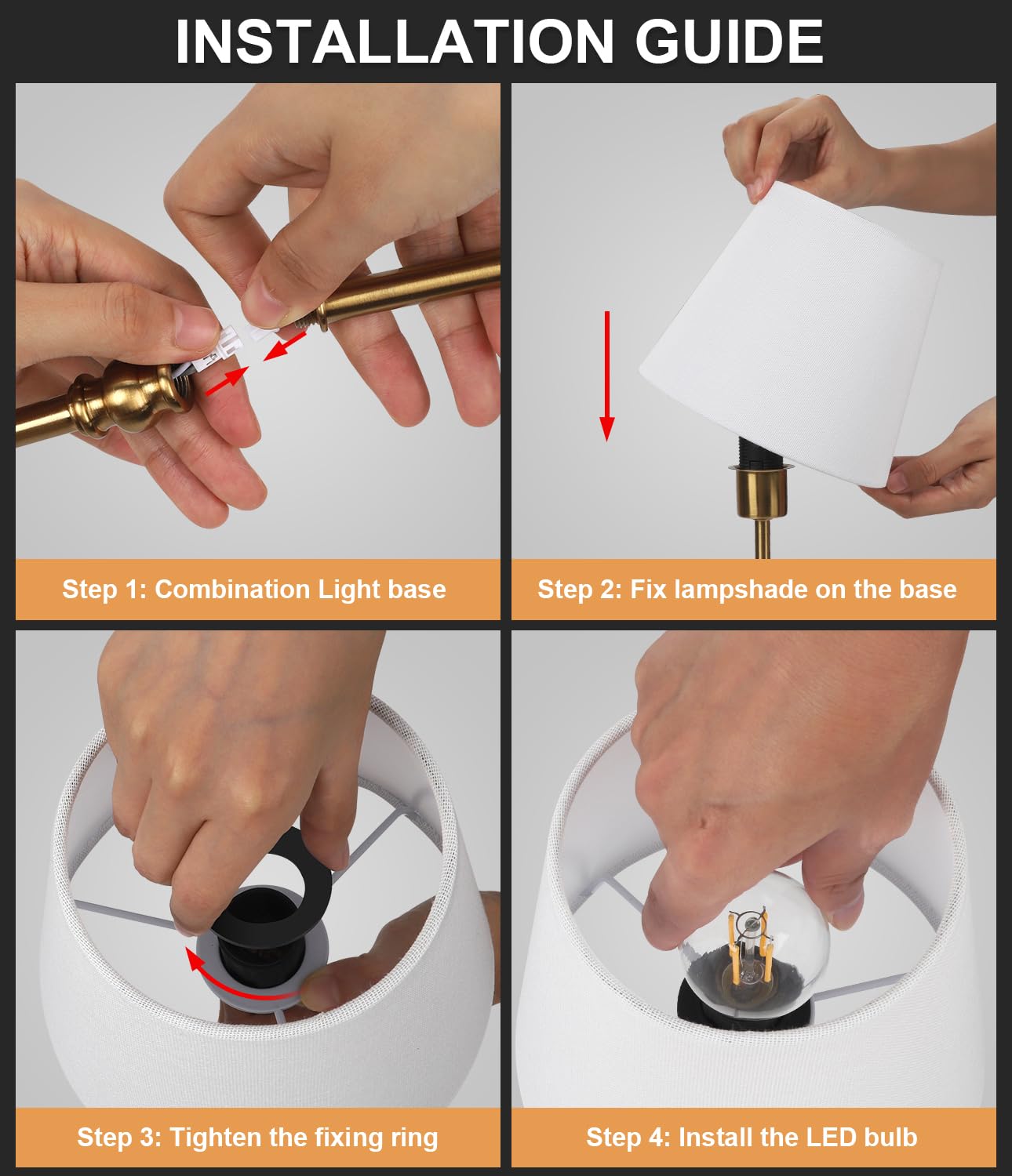 Rechargeable LED Cordless Table Lamp with 3 Brightness Levels