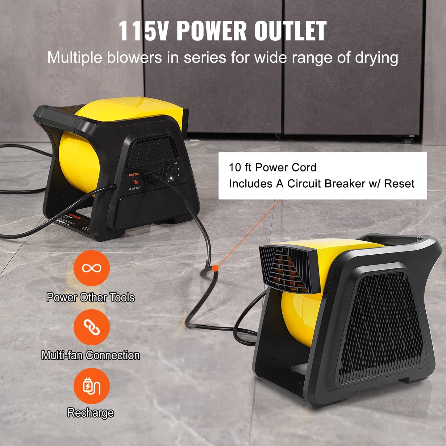 VEVOR High Velocity Floor Blower Fan 600 CFM