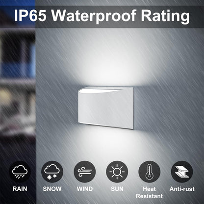 2 Pack Sobrovo LED Wall Sconces Waterproof