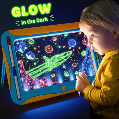 Magic LED Drawing Board for Kids with Pens