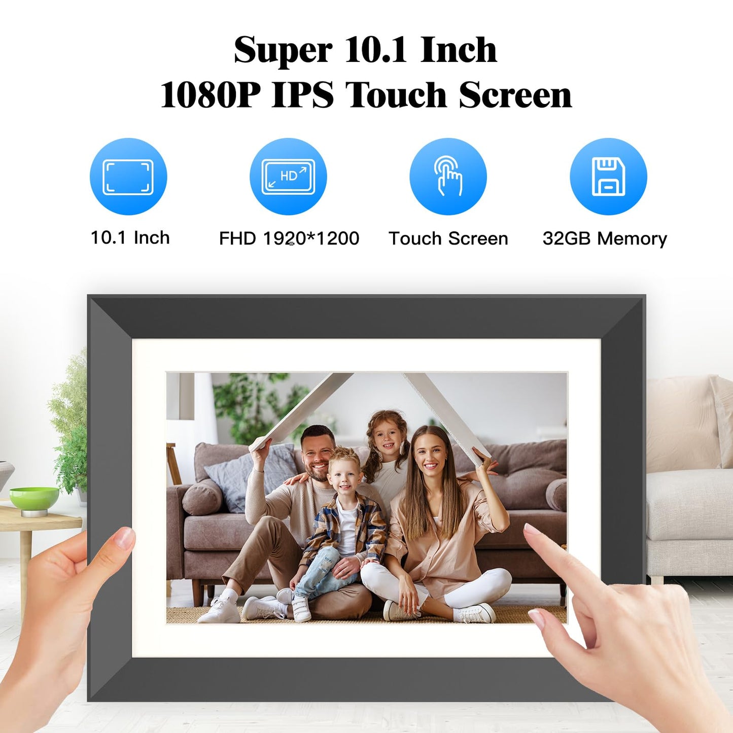 10.1-Inch Digital Picture Frame with WiFi