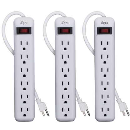 KMC 6-Outlet Power Strip with Overload Protection