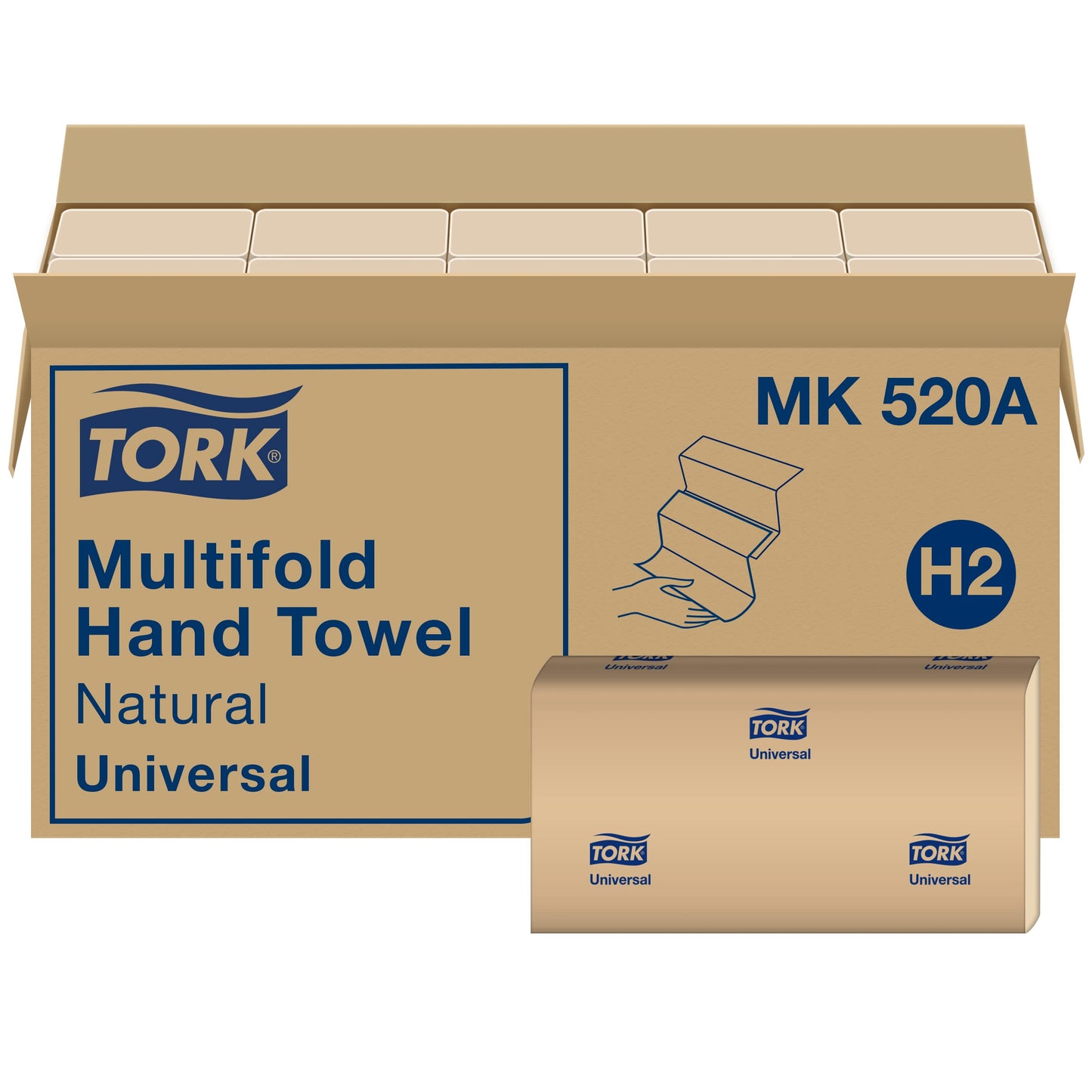 Tork Multifold Recycled Hand Towels, 250 Sheets