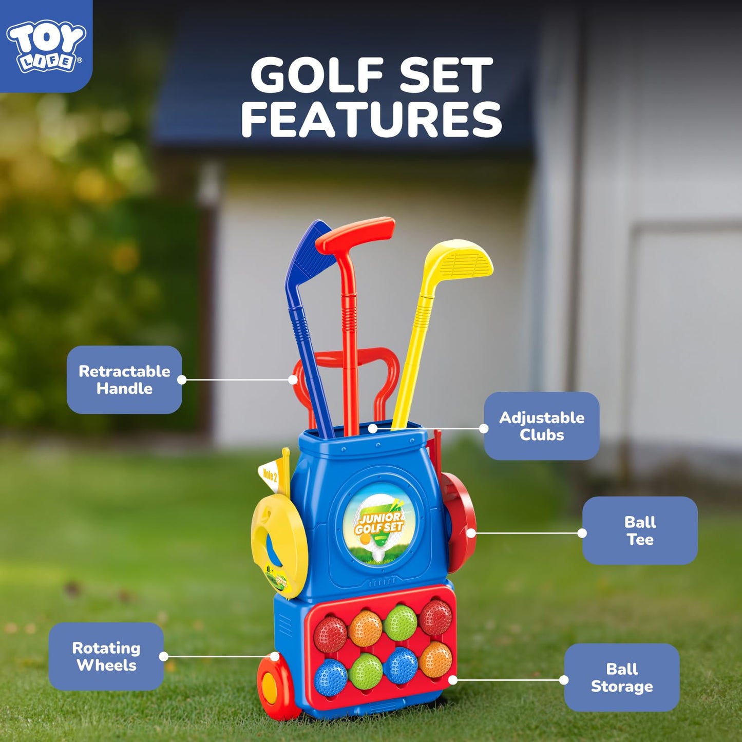 TOY Life Kids Mini Golf Set for Ages 3-8