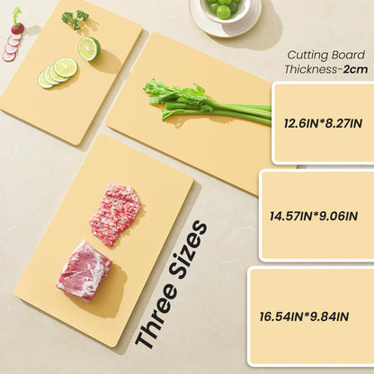 2-Piece Thick Cutting Board Set with Anti-Slip