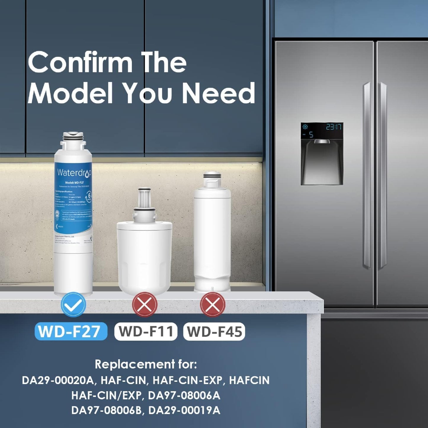 Waterdrop Samsung Water Filter Replacement 6-Pack