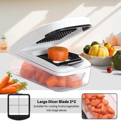 KITIDEA Vegetable Chopper with Container and Dicer