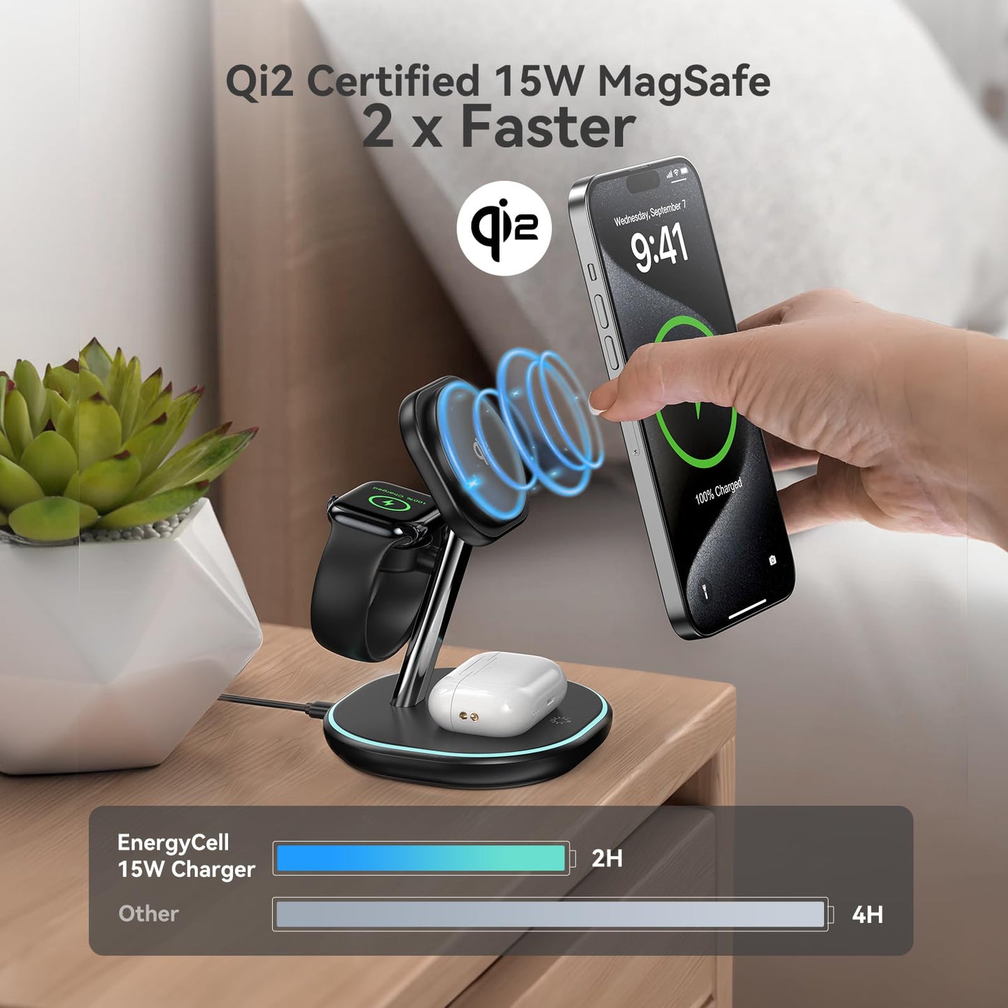 3 in 1 Wireless Charging Station for iPhone