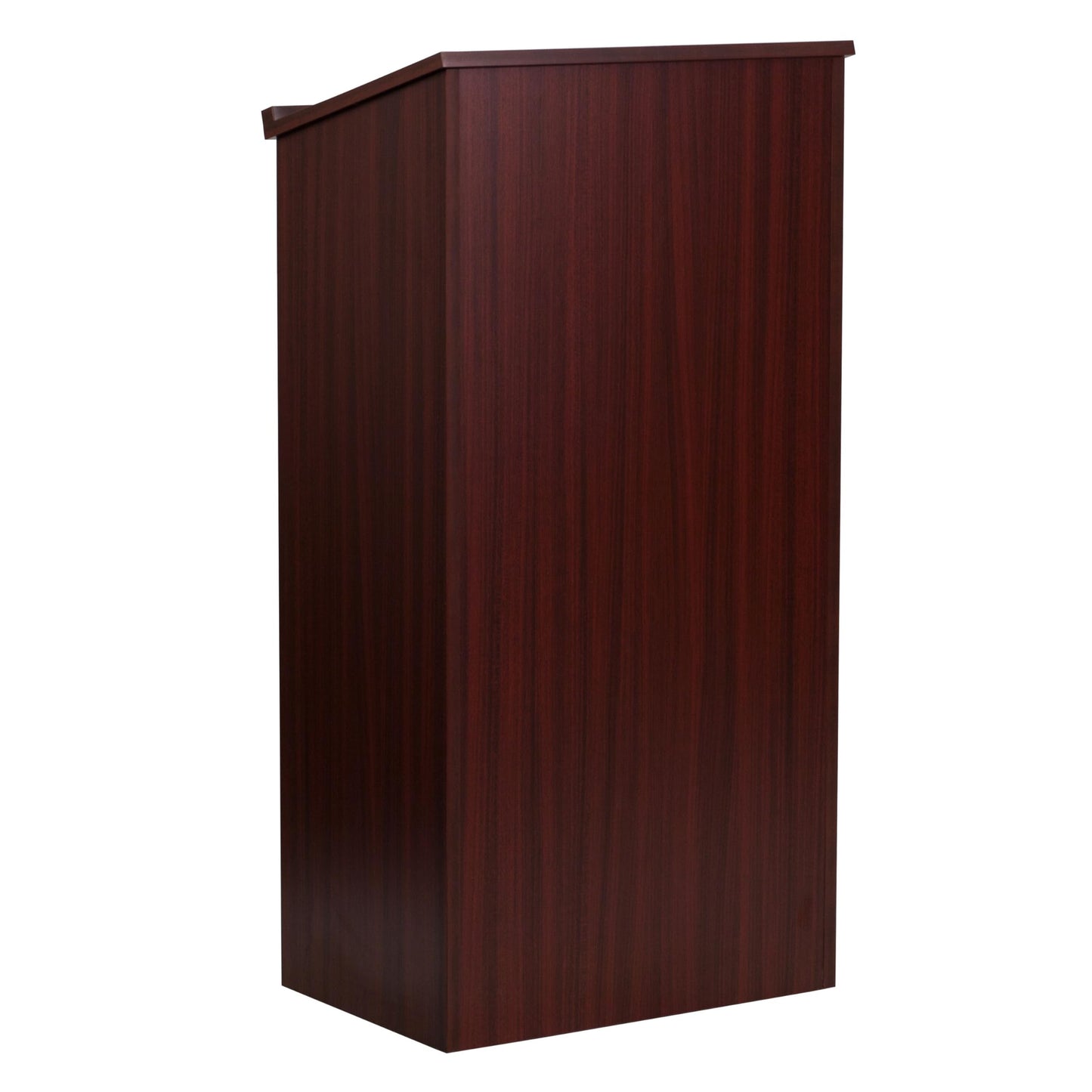 Flash Furniture Mysta Stand-Up Lectern in Mahogany