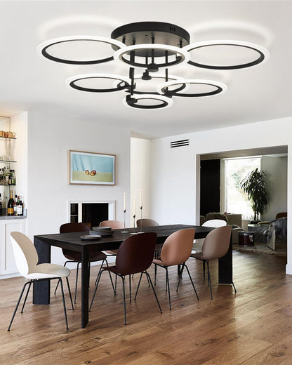 Dimmable LED Flush Mount Ceiling Light by SEABLE