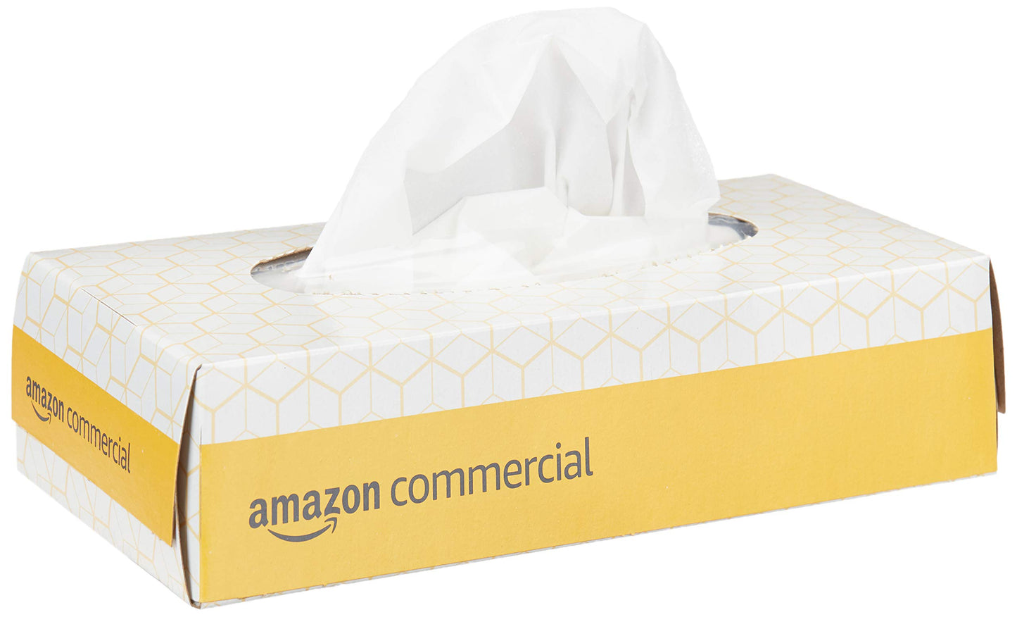 AmazonCommercial 2-Ply White Flat Box Facial Tissue (416968)|Bulk for Business|FSC Certified, Unscented, 3000 Count (30 Packs of 100)(8 x 8 Sheet), White