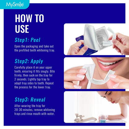 MySmile Teeth Whitening Trays Kit for Sensitive Teeth