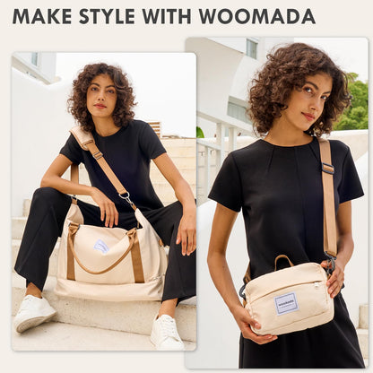 Weekender Duffel Bag with Shoes Compartment