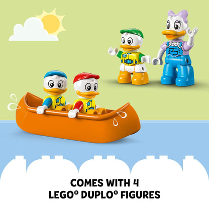 LEGO DUPLO Disney Mickey and Friends Camping Adventure 10997 Toddler Building Toy Set, Features 4 DUPLO Toy Figures: Daisy Duck, Huey, Dewey and Louie to Inspire Creative Role Play