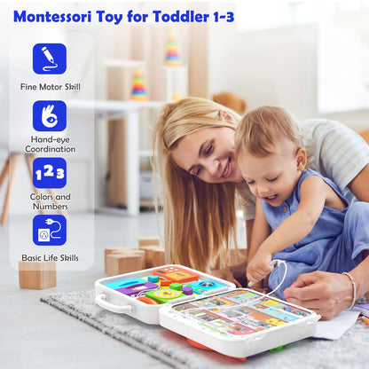 15-in-1 Musical Busy Board for Toddlers