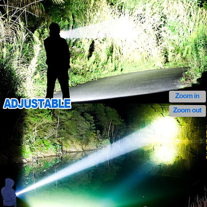 Rechargeable Flashlight High Lumens, Super Bright 100,000 Lumens High Power Flash Light, Handheld Flashlight, Type C Charging Port, Waterproof, Power Display, Long Lasting, Tactical Light for Hiking