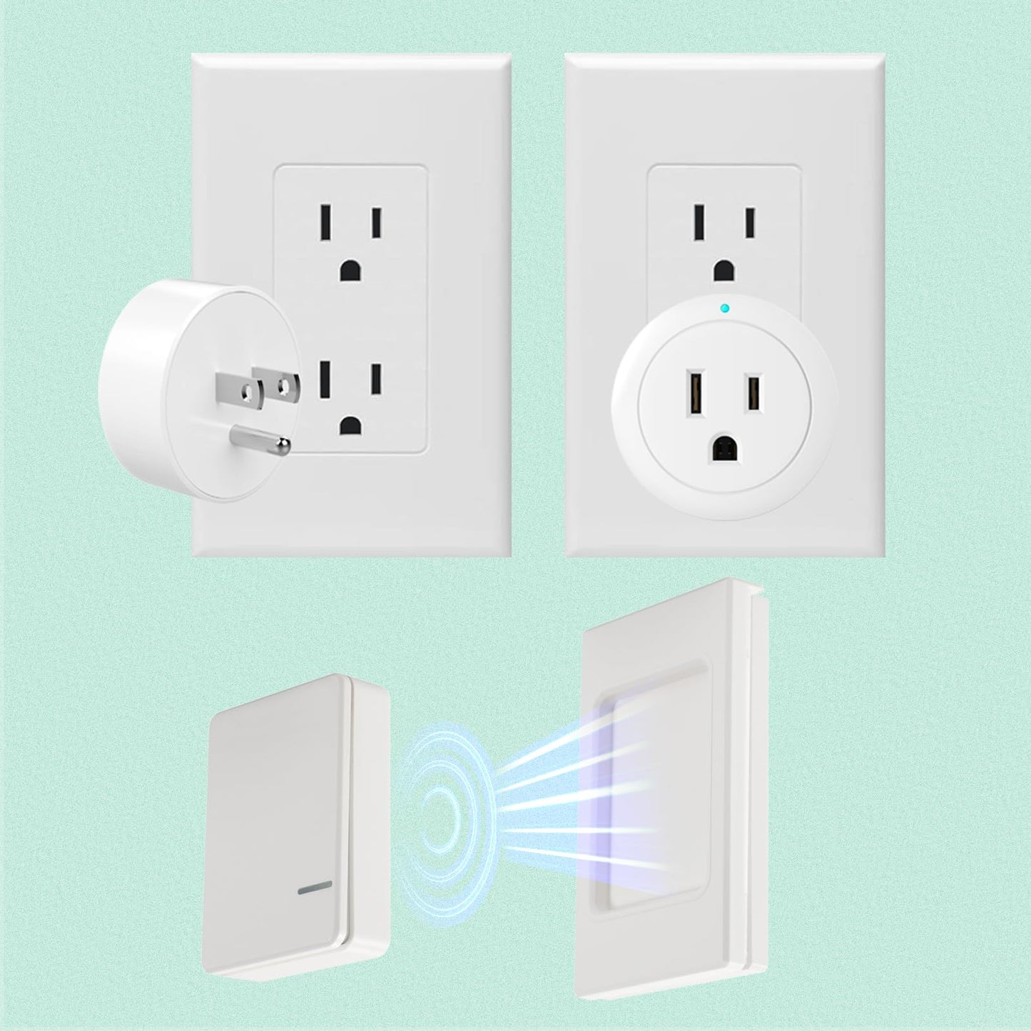 Remote Control Outlet Plug by GMEFU, 1250W