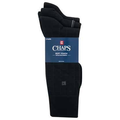 3 Pair Chaps Men's Classic Dress Socks