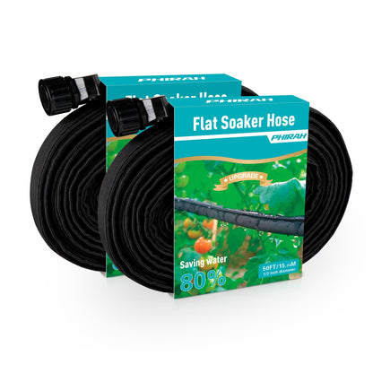 PHIRAH 100FT Drip Irrigation Soaker Hose