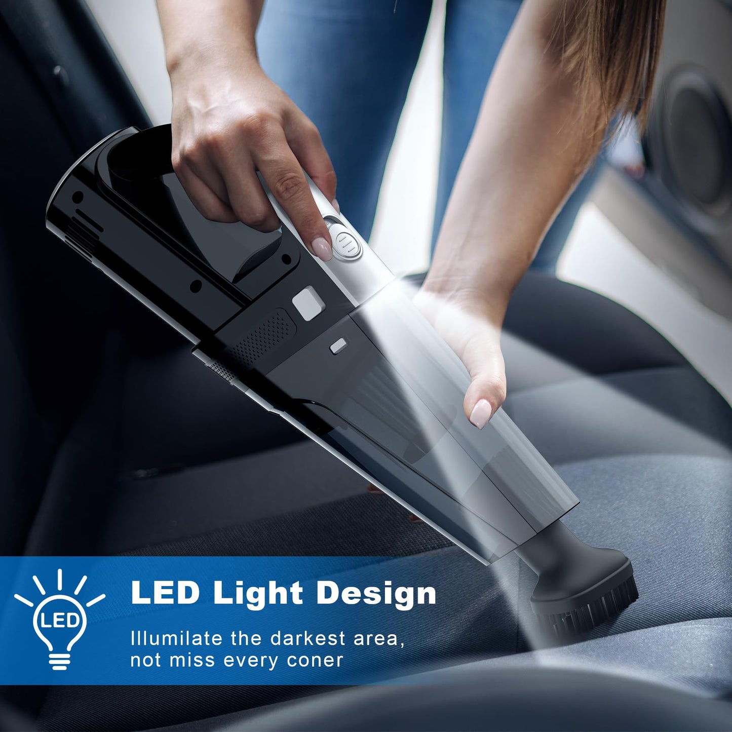 Portable Car Vacuum Cleaner with 7000PA Suction