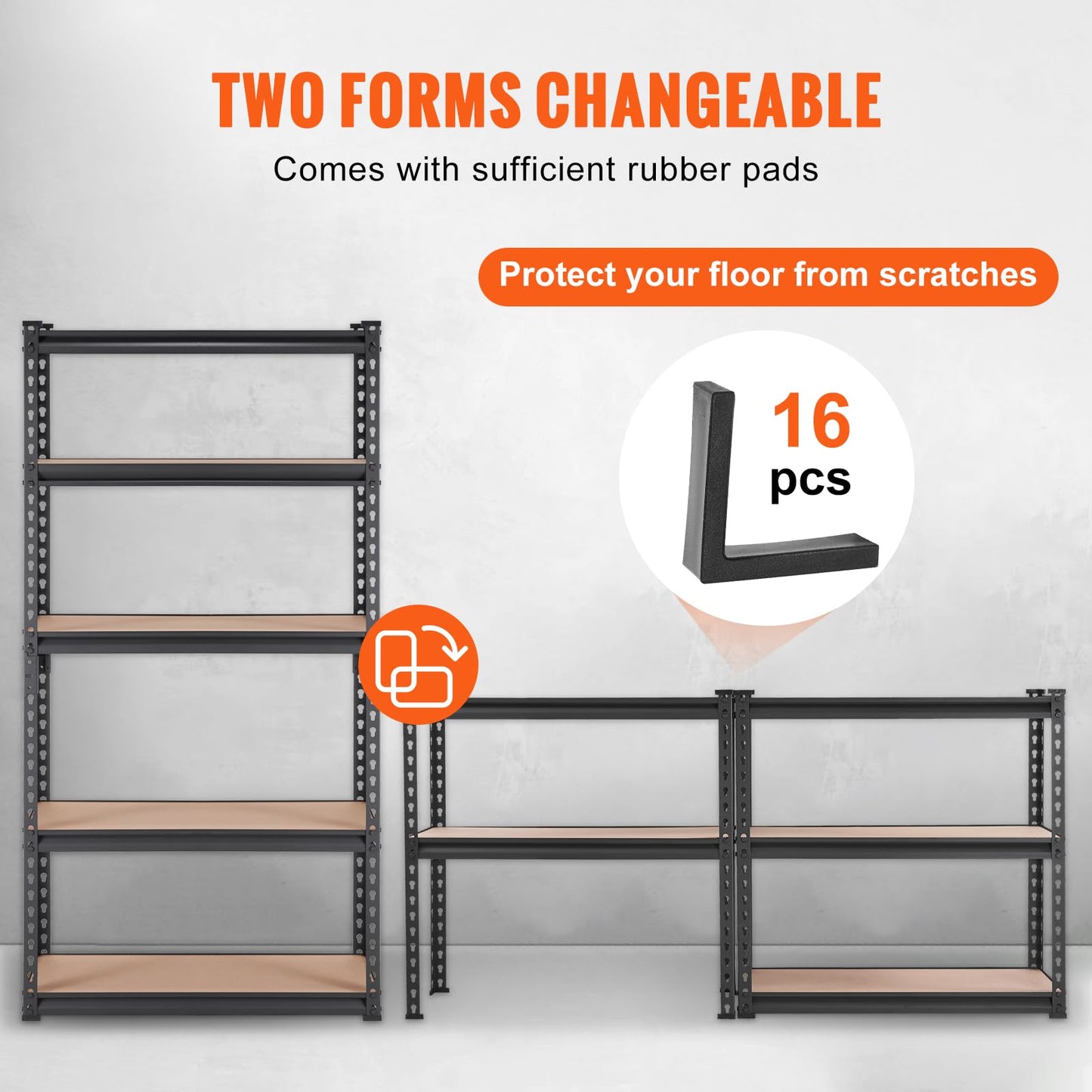 VEVOR 5-Tier Heavy Duty Storage Shelving Unit