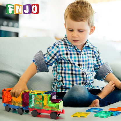 FNJO Magnetic Building Blocks Set for Kids