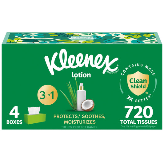 Kleenex Lotion Facial Tissues with Coconut Oil